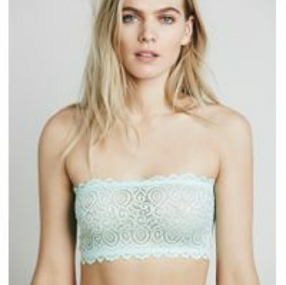 Free People Other - 🆕Free People | mint green lace front Bandeau XS\S